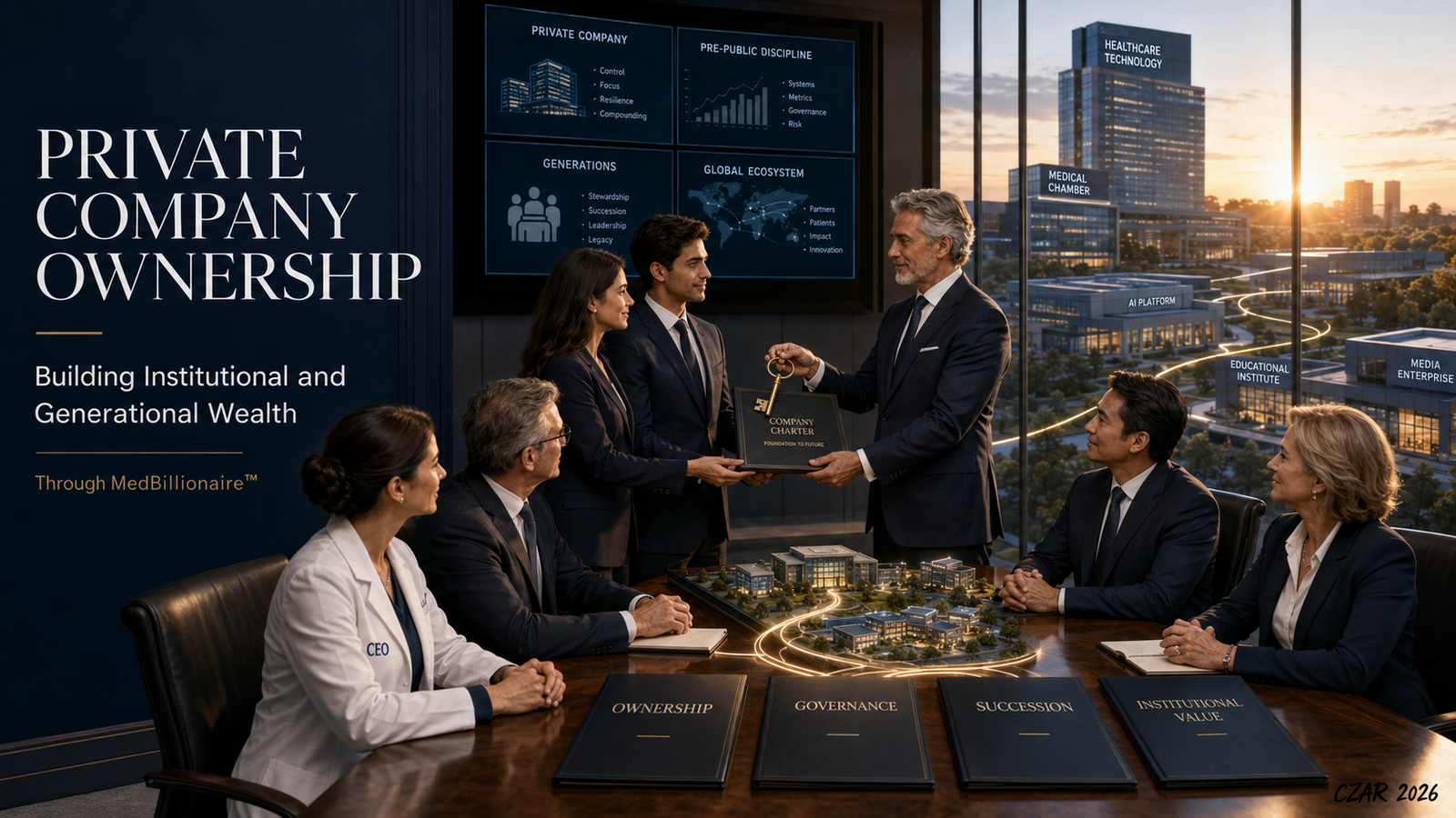 Private Company Ownership, Building Institutional and Generational Wealth Through MedBillionaire™